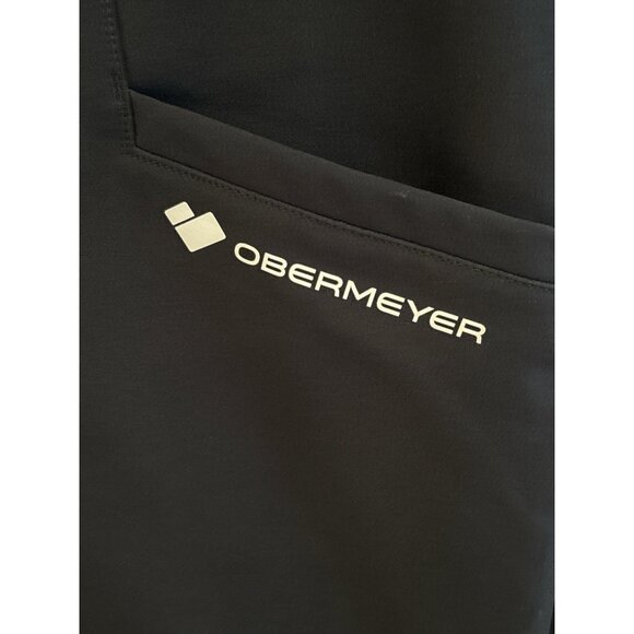 Obermeyer Womens Black Softshell Ski Pants Size XL Wind-Resistant Zipper Hem Adj - Picture 2 of 9